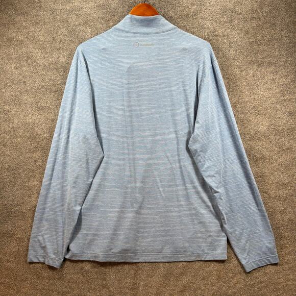 Travis Mathew Energy 1/4 Zip Golf Pullover Men's L Blue Long Sleeve Casual - Picture 9 of 10